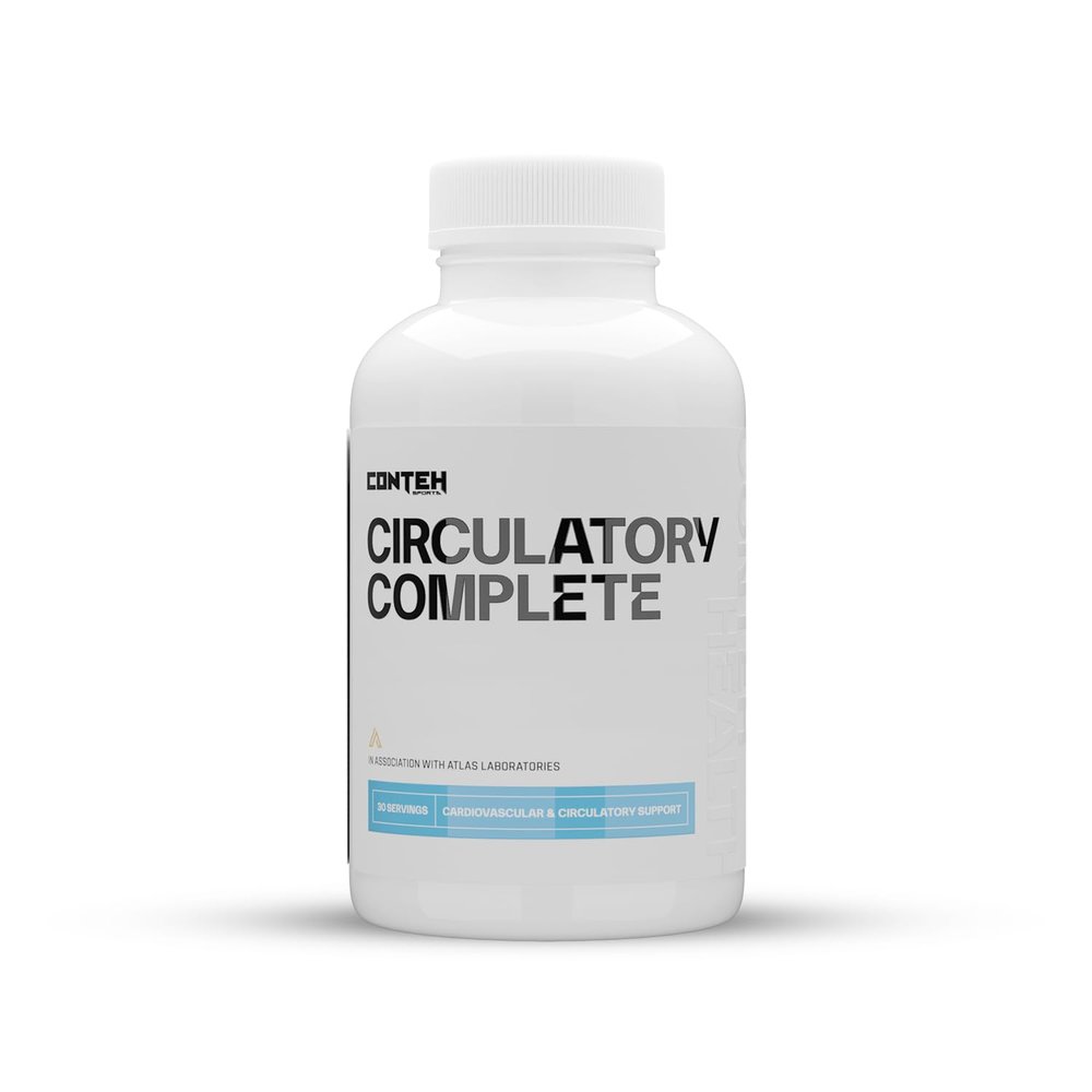 Circulatory Complete Advanced Heart & Blood Flow Support | Nitric Oxide, Cholesterol & Vascular Health Formula | Conteh Sports | 30 Servings