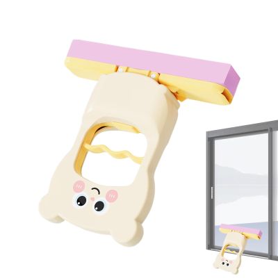 Short Handle Mop - Cute Cartoon Portable Mop | Household Cleaning Tools for Glass Desktops Kitchen Wall Car Window Cabinet Floors Table Tops Travel Living Rooms