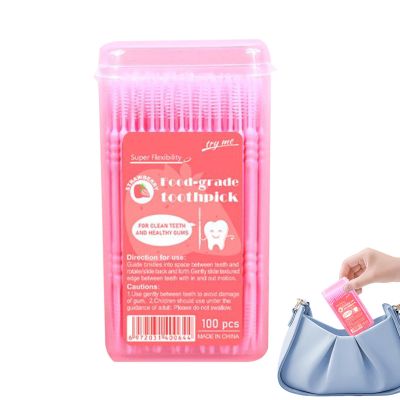 Byuexhp Aromatic Teeth - Double Ended Teeth Cleaning Teeth - 100 Pieces Teeth Shaped Refreshing Teeth for Oral Care Men Women
