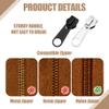 16Pcs Zipper Repair Kit 4 Sizes 3#5#8#10#, Zinc Alloy Zip Slider Replacement, Detachable Zip Repair Set, Eazy to Install Zippers Replacement for Luggage Coats Backpacks Jeans (Black, Silver) view 3