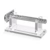 Fafeicy Acrylic Shaving Stand Holder Desktop Organizer with Groove Design for Shaving Pens Toothbrushes Sturdy Practical Bathroom Storage 4x1.5x1.7in (Transparent) view 4