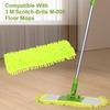 6 Pack Chenille Mop Pads Compatible with 3 M Scotch-Brite M-005 Floor Mops, Reusable Scotch Brite Floor Mop Pads Replacment for Hardwood Floor Wet Dry Cleaning view 2