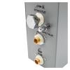 Sauna Heater, 4.5KW AC Wet Steam Bath Sauna nerator with Shower Spa Accessories Brass Safety Valve Auto Drain Steamer(VSC045-4.5KW-H-P) view 3