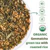 8oz Organic Genmaicha Green Tea with Roasted Rice, Genmaicha Tea Loose Leaf, Japanese Style Roasted Green Tea, Brown Rice Tea, Smooth Nutty Flavor view 2