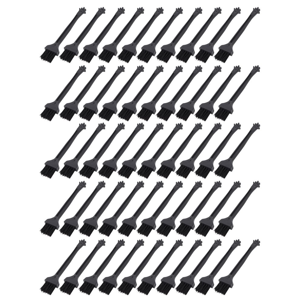 50Pcs Brush Multifunctional Soft Bristle High Density Durable PP Handle Shaver Brush for Appliance Computer