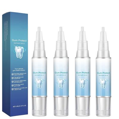 4Pcs Gums Repair Gel, 2025 Teeth Repair Gel, Natural Toothpaste Treatment Protect Gums & Oral Care, Deeply Cleaning RevitalizesGums, 4ml