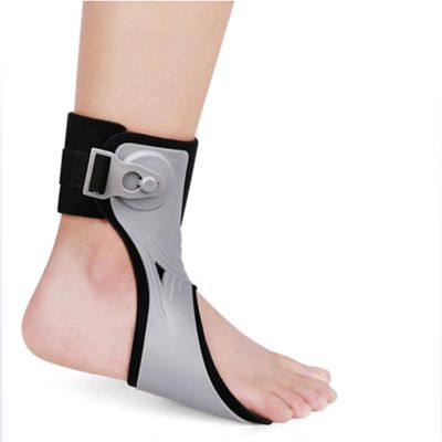 ERSINIAN Drop Foot Brace Orthosis Ankle Orthosis Support With Comfortable Inflatable Airbag For Hemipleia Stroke Shoes Walking,A/Right-Small