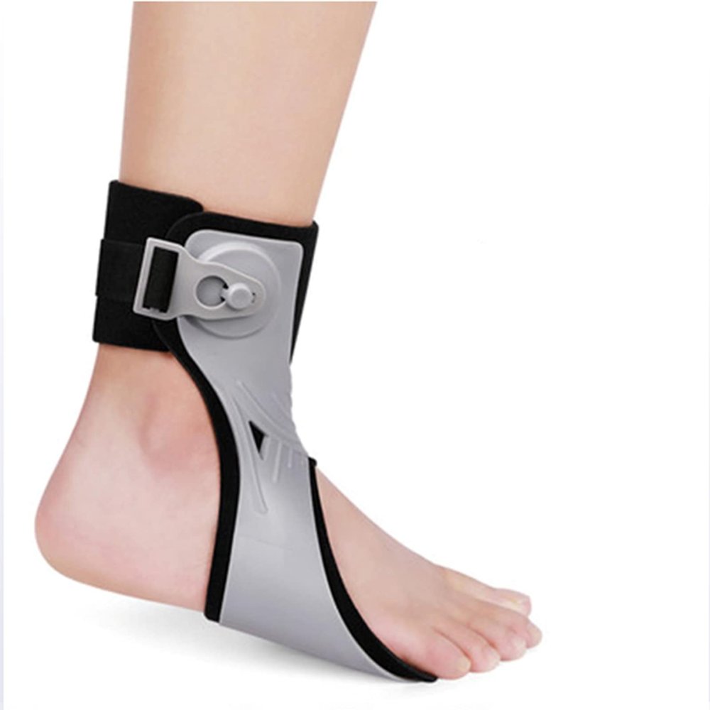 ERSINIAN Drop Foot Brace Orthosis Ankle Orthosis Support With Comfortable Inflatable Airbag For Hemipleia Stroke Shoes Walking,A/Right-Small