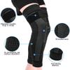 Adiwo Full Leg Compression Sleeves, Knee Support Brace 2 Pack, Knee Support for Men and Women, Anti Sliping Ventilation, Meniscus Tear, Joint Pain, Running, Squats, Basketball,Black view 3