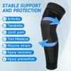 Adiwo Full Leg Compression Sleeves, Knee Support Brace 2 Pack, Knee Support for Men and Women, Anti Sliping Ventilation, Meniscus Tear, Joint Pain, Running, Squats, Basketball,Black view 4