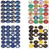 24Pcs/Set Merry Christmas Advent Calendar Number Paper Sticker Cookie Candy Seal Gift Stickers Labels Xmas Diy Packaging Decor Nice Design view 1