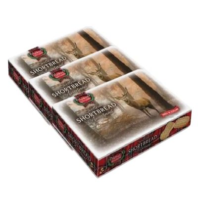 Highland Speciality Scottish Shortbread Assortment 200g Traditional Butter Biscuits Classic Recipe with Rich, Buttery Taste Perfect for Tea, Snacks & Gifting Assorted Pack Sizes (Pack of 3)