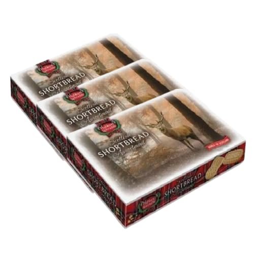 Highland Speciality Scottish Shortbread Assortment 200g Traditional Butter Biscuits Classic Recipe with Rich, Buttery Taste Perfect for Tea, Snacks & Gifting Assorted Pack Sizes (Pack of 3)