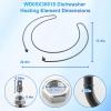Dishwasher Heating Element for GE WD05X30818, WD05X30818 WD05X24776 WD05X21294, Compatible with GE Dishwasher CDT DDT GDF GDF GDT PDT Series Heating Element view 2