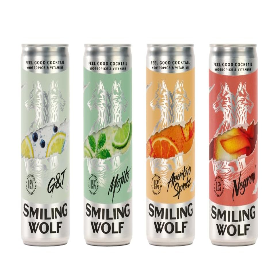 Smiling Wolf Mixed Pack Ready to Drink Cocktails 8x250ml