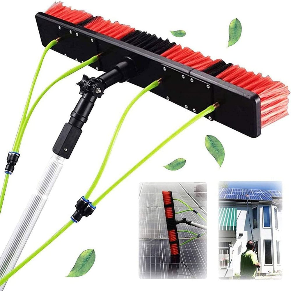 Telescopic Water Fed Pole for Efficient Cleaning of Solar Panels, Windows, and Conservatory Roofs