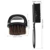ABOOFAN Professional Men's Barber Neck Duster and Soft Bristle Knuckle Beard Brush Set for Scalp Cleaning Hair Removal and Gentle Facial Hair Grooming view 2