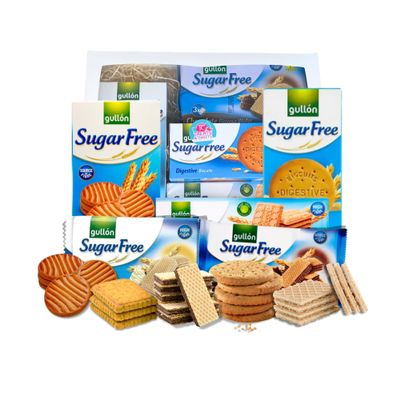 Sugar Free Hamper Biscuit Box Bundled With Sugar Free Cookies And No Sugar Shortbreads | A Suitable Diabetic Selection UK Gift Box