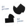 LALADEFIEE Reusable Hairline Shape up Card for Personal Grooming and Barber Shops, Black Plastic Hairline Shaping Tool Precision Measurement and Versatile Use for Professional Barbers view 2
