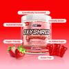 EHP Labs OxyShred Gummies - Pre Workout Gummies & Energy Chews with Caffeine (100mg) and L-Carnitine - Metabolism Support, All Natural Energy Boost - Strawberry Flavour - 40 Serves. view 3