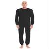 YiZYiF Men's Long Sleeve Back Zip Rompers Incontinence Care Special Needs Anti-Strip Adaptive Jumpsuit Black M view 1