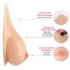 AKAFKKPYXSD Silicone Breast Enlargement Pads Mastectomy Prosthesis Soft Realistic Adhesive Backing For Crossdresser Cosplay(1200g/pair, Nude) view 3