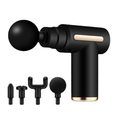 Massage Gun for Pain Relief- Back/Neck/Shoulder/Foot Relaxation-Deep Tissue Muscles Massager- Best Gift On Christmas for Men/Women/Him/her- 4-in-1 Detachable Heads - 6 Speeds (Black)