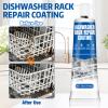 Miioto Dishwasher Basket Rust Repair, Dishwasher Rust Deterrent, Dishwasher Basket Repair Rubber, Waterproof High Temperature Resistant, Repair of Rubber Parts in Dishwasher Basket, 50 ml (White) view 2