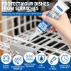 Miioto Dishwasher Basket Rust Repair, Dishwasher Rust Deterrent, Dishwasher Basket Repair Rubber, Waterproof High Temperature Resistant, Repair of Rubber Parts in Dishwasher Basket, 50 ml (White) view 3