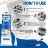 Miioto Dishwasher Basket Rust Repair, Dishwasher Rust Deterrent, Dishwasher Basket Repair Rubber, Waterproof High Temperature Resistant, Repair of Rubber Parts in Dishwasher Basket, 50 ml (White) view 4
