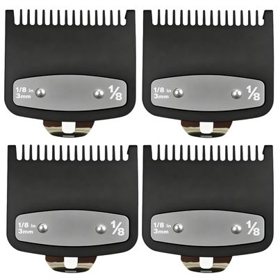 4Pack 1/8"3mm Replacement for Wahl Clipper Guards Set, Compatible with Wahl Clipper Guard. (4Pack)