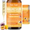 Magnesium Glycinate Liquid 60ml - Mango & Passion Fruit Flavour | Supa Supps Magnesium Glycinate 3-in-1 Complex | Fast Absorption | Premium Pure Formula, Easy-to-Take Supplement for Daily Balance view 1