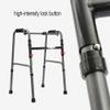 Folding Shower Chair Rollator with 2 Wheels,Heavy-Duty Elderly Walker - Adjustable Height Steel Mobility Aid Walking view 4