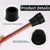 4 Pack Crutches Ferrules for Adults, Walking Stick Rubber Ends, Anti Slip Rubber Replaces Ends, Cane Tip For 19 Mm Diameter, Walking Sticks Canes, Sticks(Black Flower Base) view 4