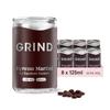 Grind Espresso Martini Tins Pack of 8 14.9% ABV Barista Quality Instant Barista Grade Coffee Ready to Drink Premixed Cocktails view 1