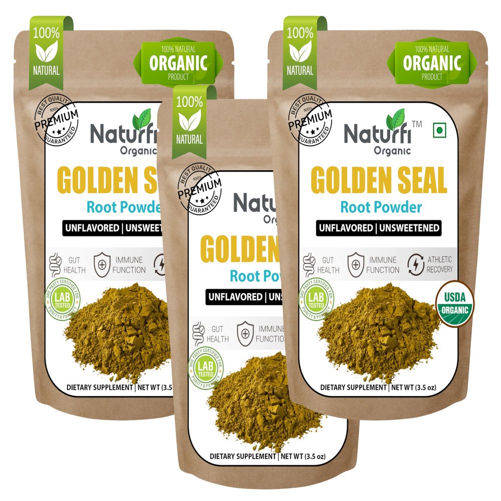 Goldenseal Powder - 10.5 oz, 300 Servings *3rd Party Tested* Pure Natural Goldenseal Root Powder Supplement