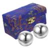 Abaodam Metal Hand Fitness Balls 50mm Set of 2 Hollow Baoding Massage Rolling Balls for Hand Exercise Stress Relief and Physical Therapy in Health Care view 1