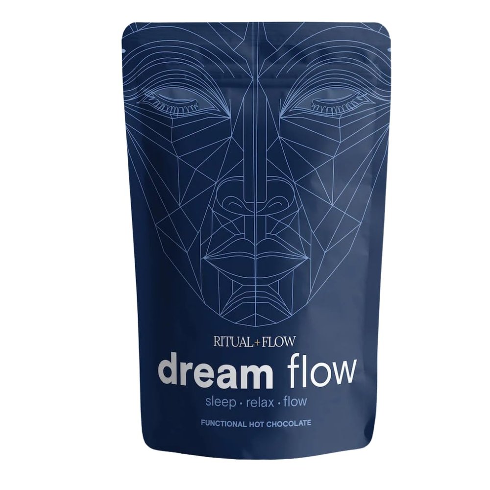 R&F Dream Flow Chocolate Magnesium for Sleep | 234g Cacao Sleep Powder with Magnesium Bisglycinate, Glycine & Chamomile | L-Glycine & Mag Glycinate Powder Sleep Supplement | 30 Servings