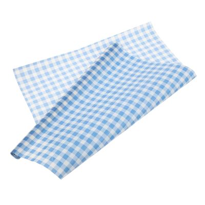 ibasenice Beeswax Food Wrap Roll Blue Checkered Reusable Food Wrap Sheets Natural Wax Coating and Sandwich Packing for Freshness Preservation