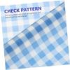 ibasenice Beeswax Food Wrap Roll Blue Checkered Reusable Food Wrap Sheets Natural Wax Coating and Sandwich Packing for Freshness Preservation view 3