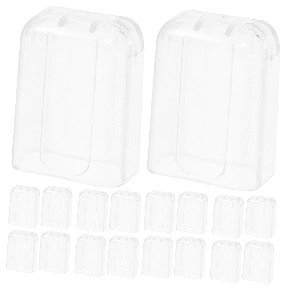 ABOOFAN Toothbrush Cap Electric Toothbrush Dust Covers 20Pcs Pc Material Easy to Remove for Travel and Home Use