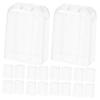 ABOOFAN Toothbrush Cap Electric Toothbrush Dust Covers 20Pcs Pc Material Easy to Remove for Travel and Home Use view 1