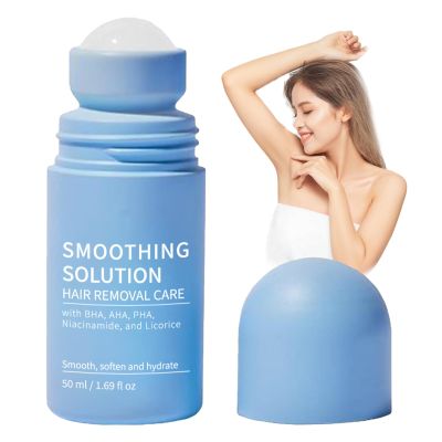 Smoothing Solution Ingrown Hair Treatment - Razor Bumps Ingrown Hair Serum - Ingrown Tonic Treatment for Women Underarm - Gently Moisturizing for Tend Skin,Roller Ball Applicator for Daily Care