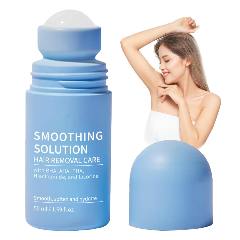 Smoothing Solution Ingrown Hair Treatment - Razor Bumps Ingrown Hair Serum - Ingrown Tonic Treatment for Women Underarm - Gently Moisturizing for Tend Skin,Roller Ball Applicator for Daily Care