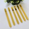 Reusable Acrylic Ice Cream Sticks, 50Pcs Black Craft Sticks for Candy Apple & Kids DIY Projects(Gold) view 4