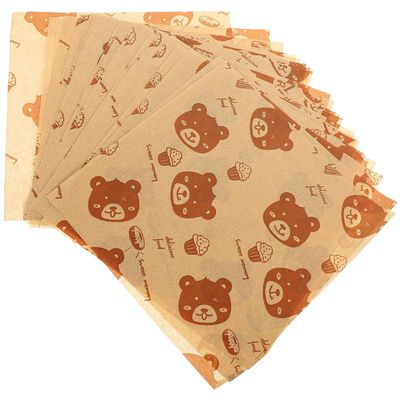 SHINEOFI 500 Sheets Greaseproof Sandwich Paper and Food Basket Liners Made from Sturdy Paper, Oil-Proof and Waterproof for Picnics and Storing Leftovers, for Wrapping Bread and French