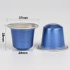 100pcs Disposable Fillable Empty Aluminum Foil Capsules Coffee Pods Set,Make Your Own Espresso Coffee Cups Pod & Seals Sticker Lids Kit Compatible for Nespresso OriginalLine Machine(100 Pods+100 Lids) view 2