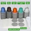 100pcs Disposable Fillable Empty Aluminum Foil Capsules Coffee Pods Set,Make Your Own Espresso Coffee Cups Pod & Seals Sticker Lids Kit Compatible for Nespresso OriginalLine Machine(100 Pods+100 Lids) view 3