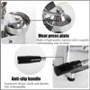 Commercial Hamburger Patty Maker, Stainless Steel Heavy Duty Food-Grade Press for Kitchen Meat Forming view 4
