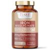 Gentle Iron High Strength 24mg Iron Plus Natural Vitamin C 180 Capsules - for Men and Women Active & Bioavailable Form UK Made Supplement GMP Standards Zero Additives Vegan view 1
